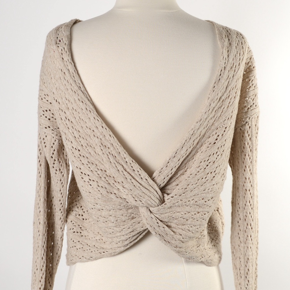 NEW Poof Apparel Twist Sweater